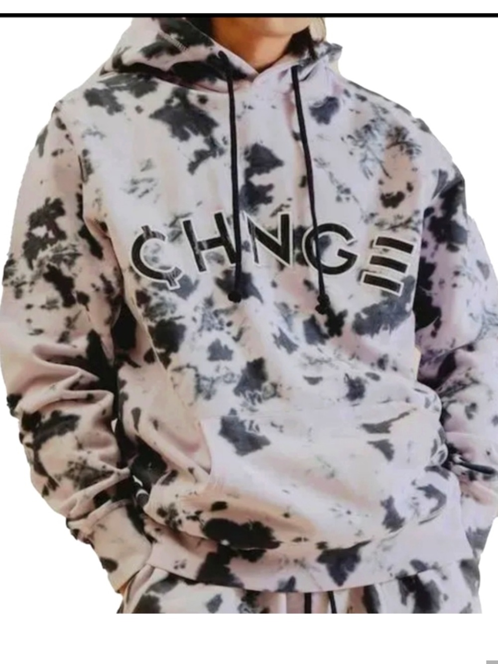 CHNGE "Cookies N Cream" tie-dye hoodie. Medium